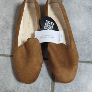 Brown Suede Loafers by